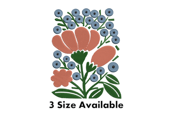 Berry Floral Embroidery Design: A Versatile Gem