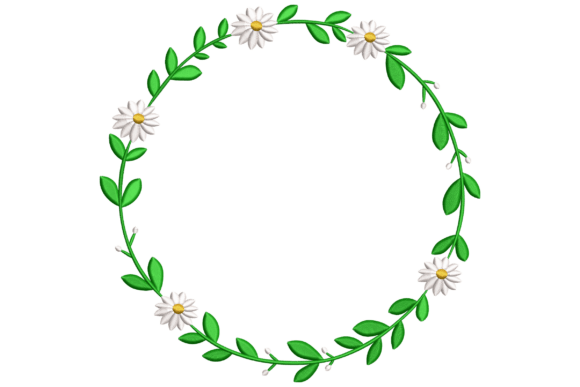 Charming Daisy Floral Wreath for Apparel