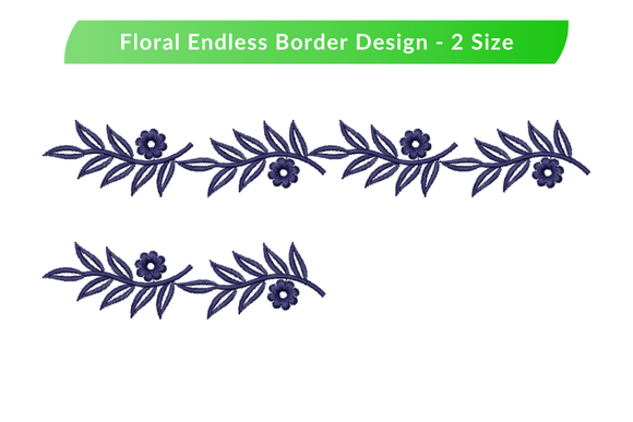 Charming Seamless Floral Border for Craft Fares