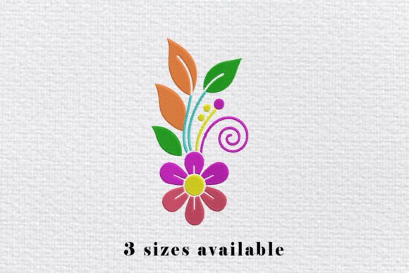 Decorative Floral Embroidery File: A Versatile Design