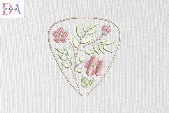 Elegant Floral Leaf Guitar Pick for Business