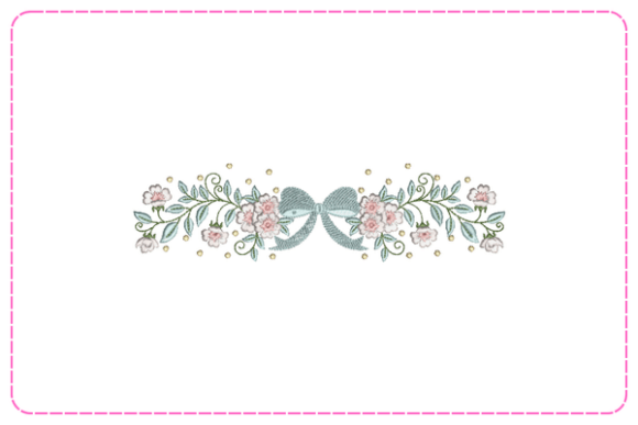 Floral Border Adds Charm to Any Embroidery Project