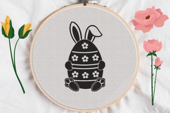 Floral Easter Bunny Egg: A Festive Touch for Spring
