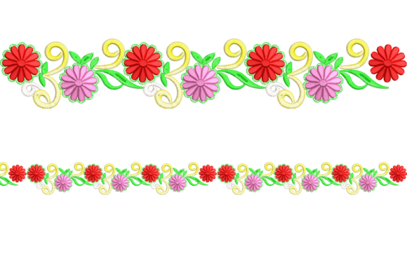 Floral Embroidery Border: A Touch of Elegance