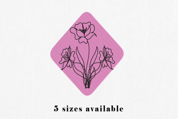 Floral Line Art: A Charming Touch for Merch