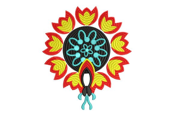 Floral Medallion: A Premium Embroidery Design
