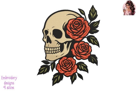 Floral Remains Embroidery: A Hauntingly Elegant Design
