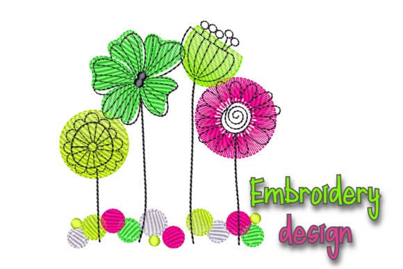 Flower Embroidery Design for Charming Gifts