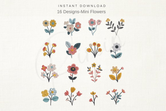 Mini Flower Set--Machine Embroidery Review